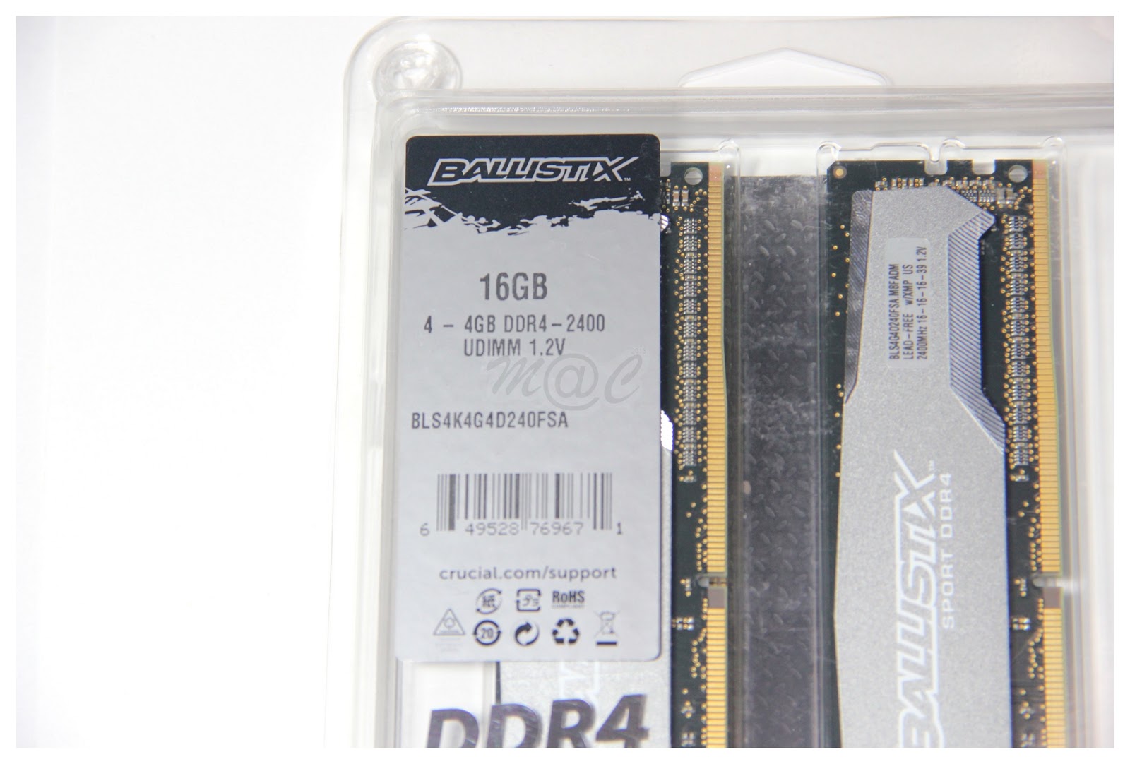 DDR4 The Crucial Ballistix Sport 16GB DDR4 2400 Quad Channel Kit HardwareZone Forums
